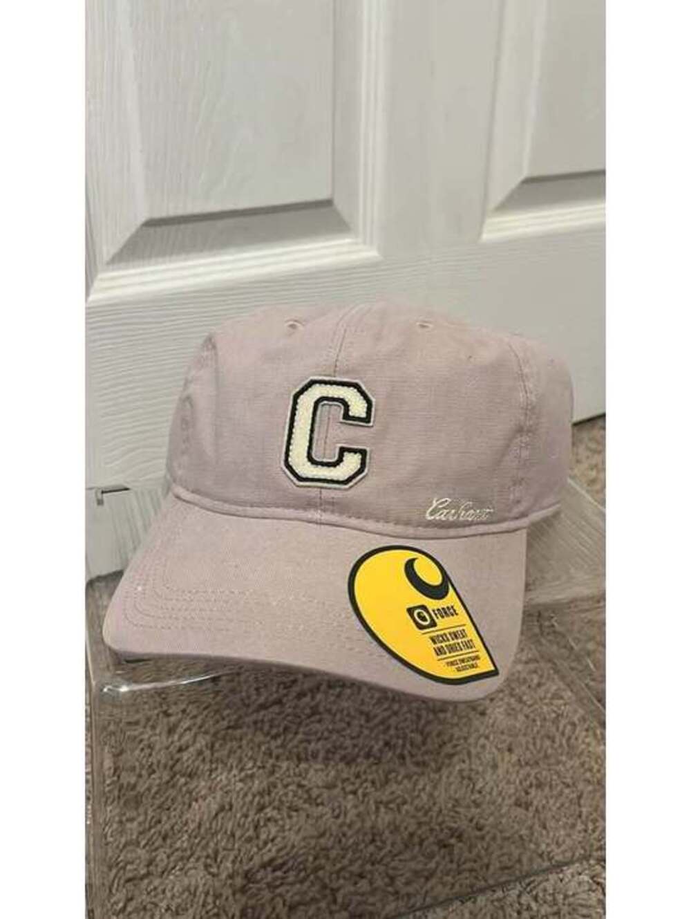 Light-pink Carhartt canvas baseball cap one size